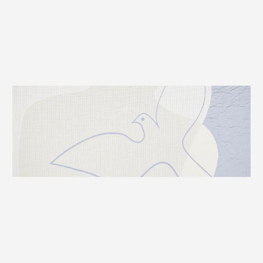 Plaid in garza di cotone - 130 x 170 cm - Fantasia di Floriane Jacques