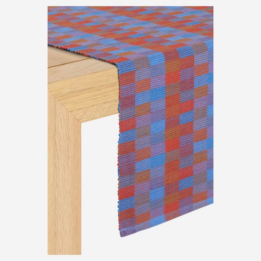 2er-Set Tischläufer aus Baumwolle - 140 x 40 cm - Rot