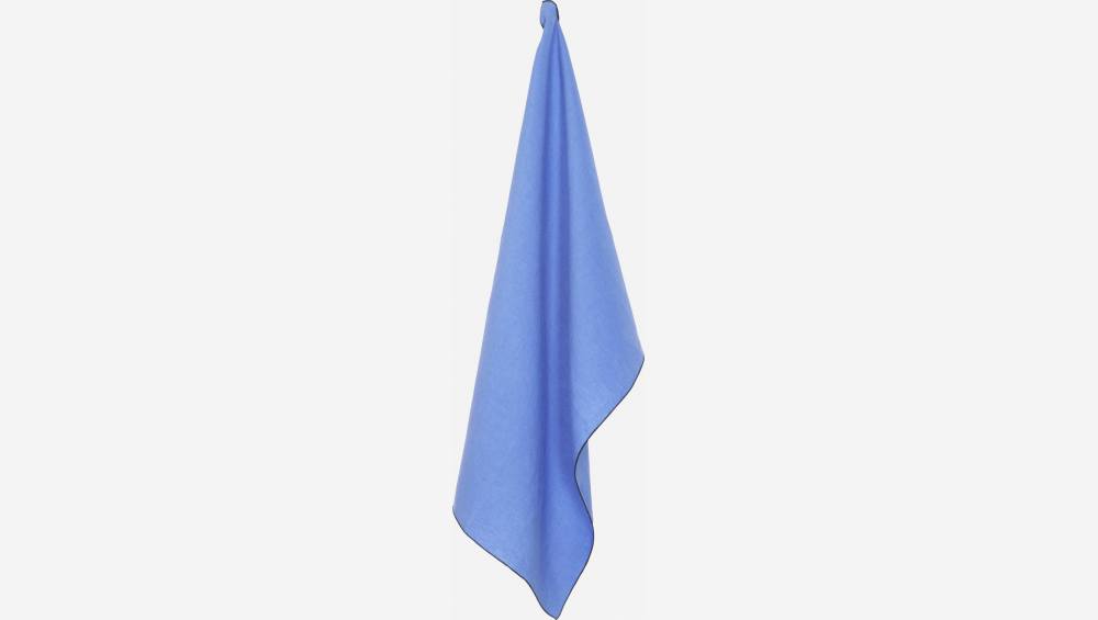 Torchon en lin - 50 x 70 cm - Bleu électrique