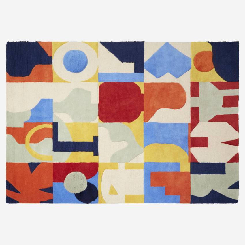 Tapis en laine tufté main – 170 x 240 cm – Multicolore – Design by Floriane Jacques