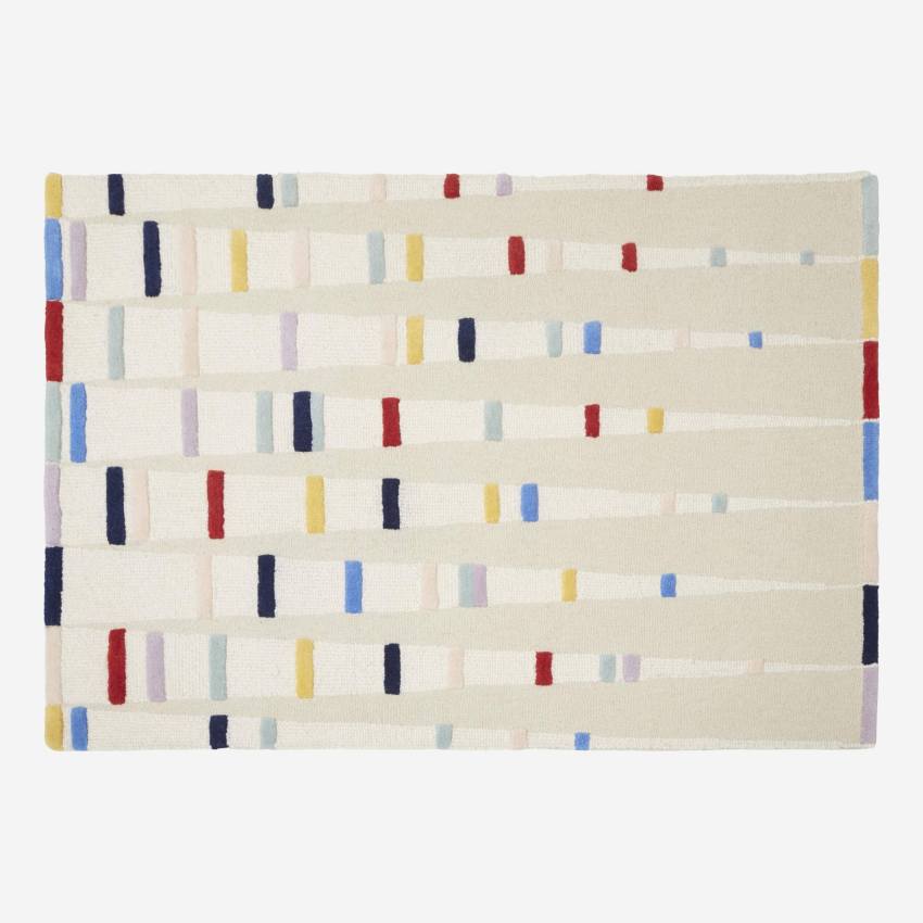 Alfombra de lana - 170 x 240 cm - Multicolor