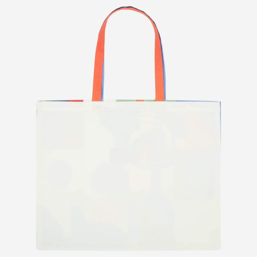 Bolsa para playa de algodón - 55 x 45 cm - Multicolor