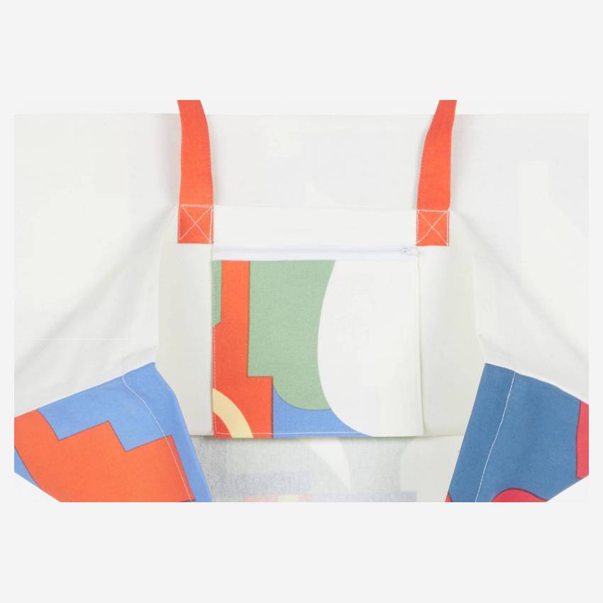 Strandtasche aus Baumwolle - 55 x 45 cm - Bunt