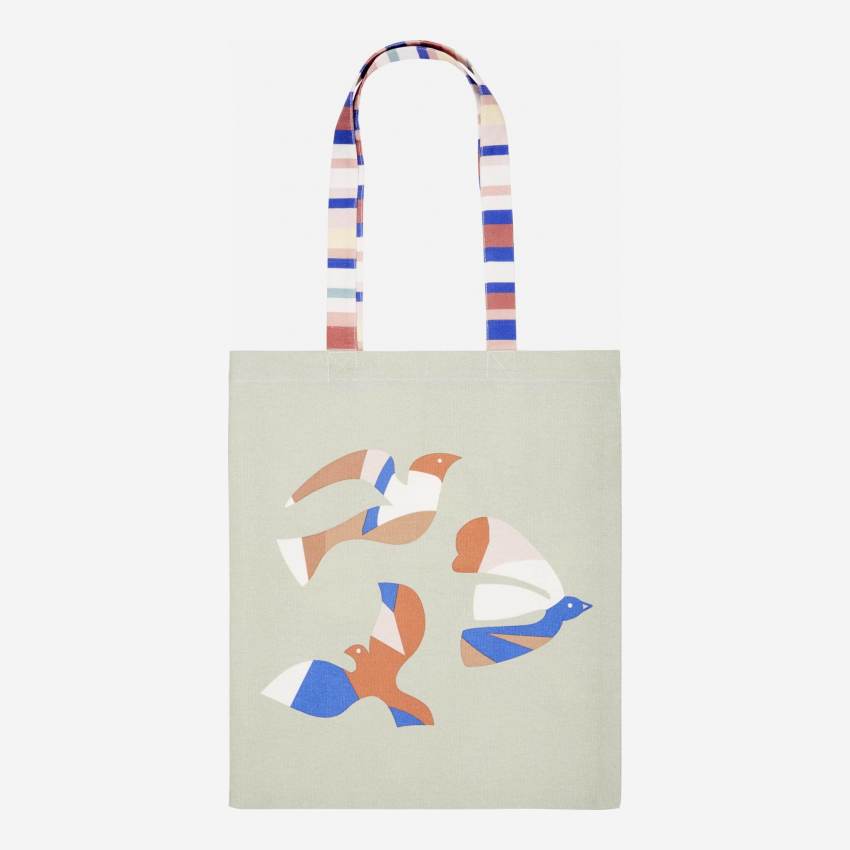 Shopping bag de algodón - 40 x 35 cm - Caqui
