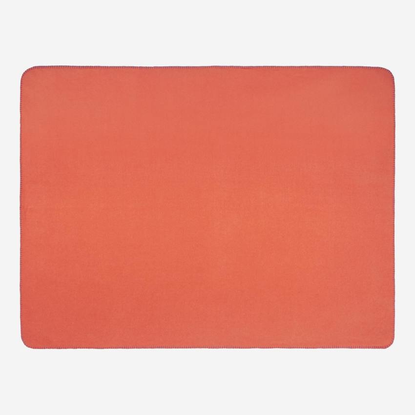 Plaid polar - 130 x 170 cm - Naranja