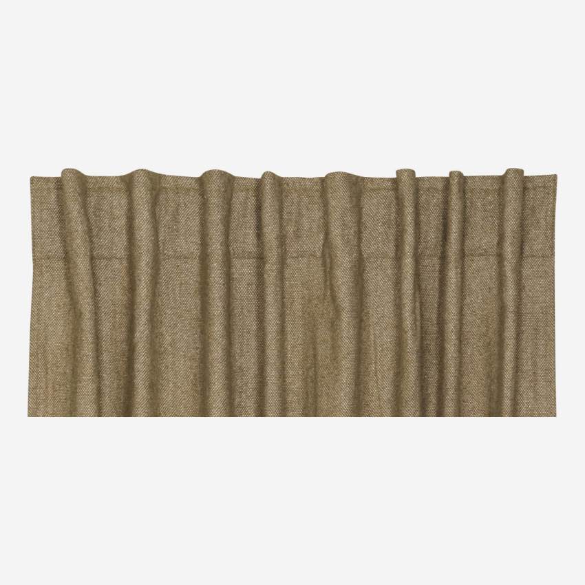 2er-Set Vorhänge aus Wolle - 140 x 260 cm - Khaki