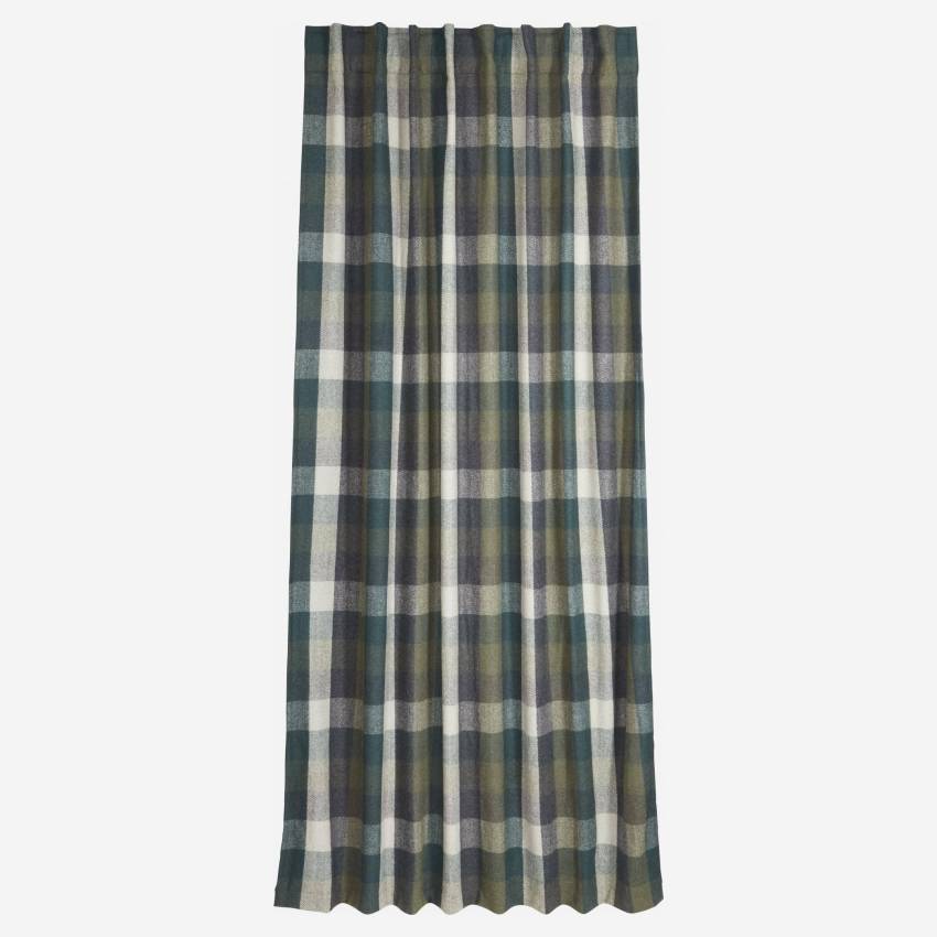 Set di 2 tende in lana - 260 x 140 cm - Verde