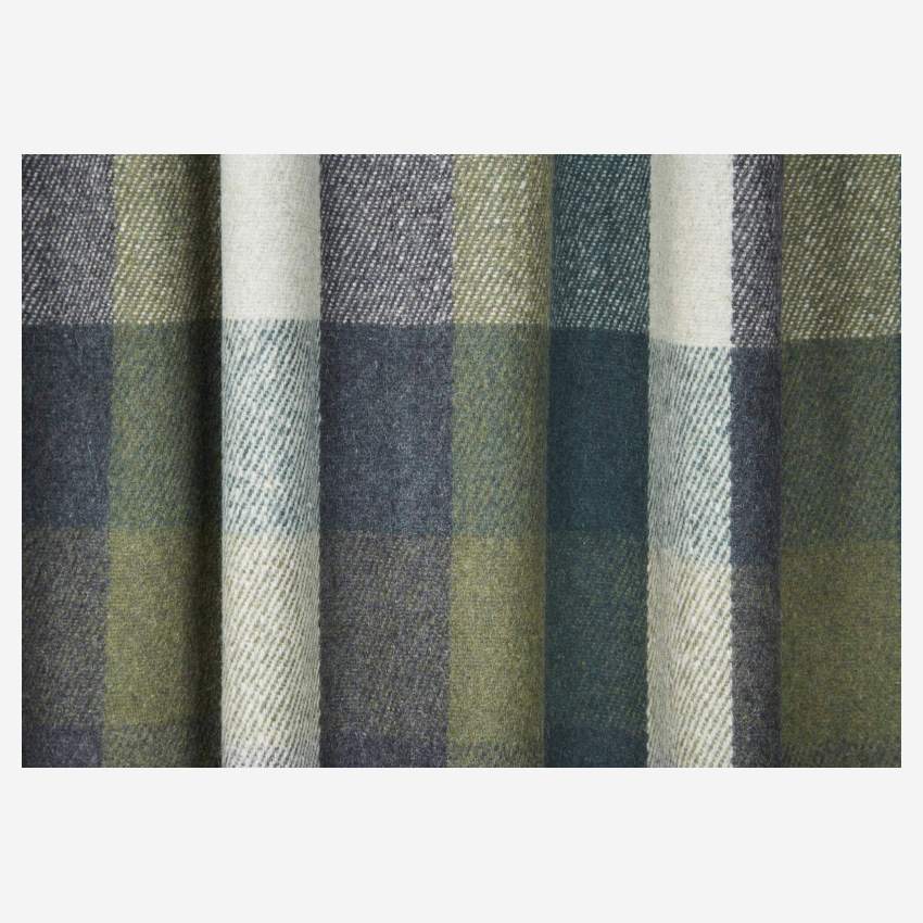 Set 2 cortinas de lana - 260 x 140 cm - Verde