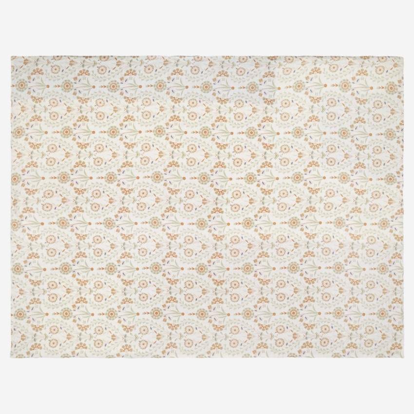 Plaid de algodón y lino - 130 x 170 cm - Multicolor