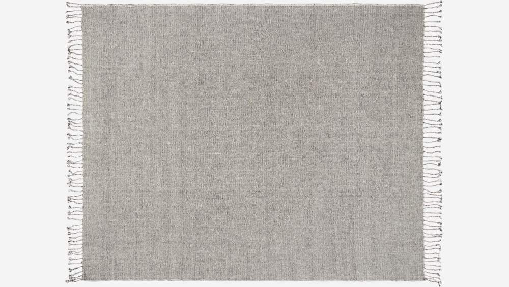 Plaid en laine - 130 x 170 cm - Beige