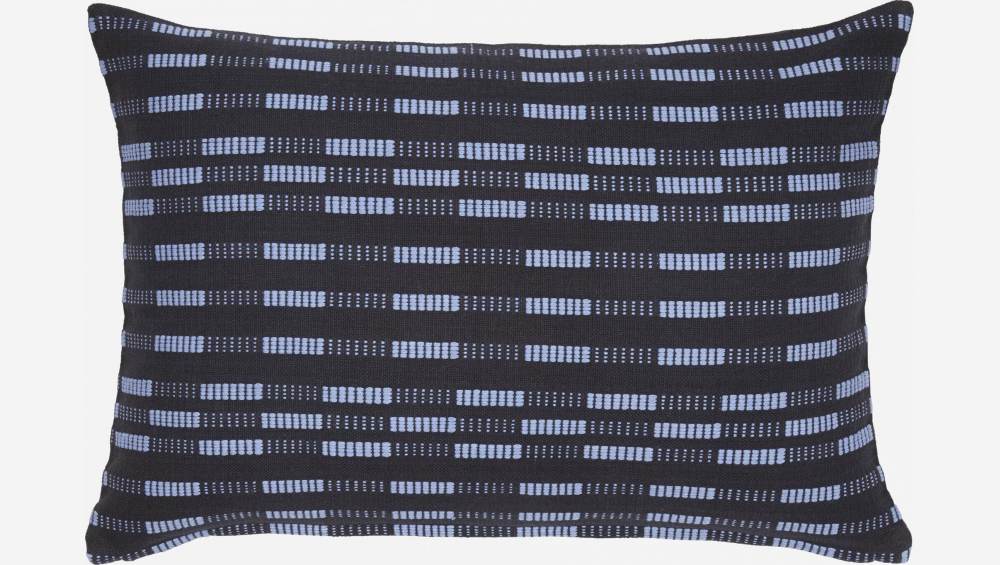 Kissen aus Baumwolle - 40 x 60 cm - Marineblau