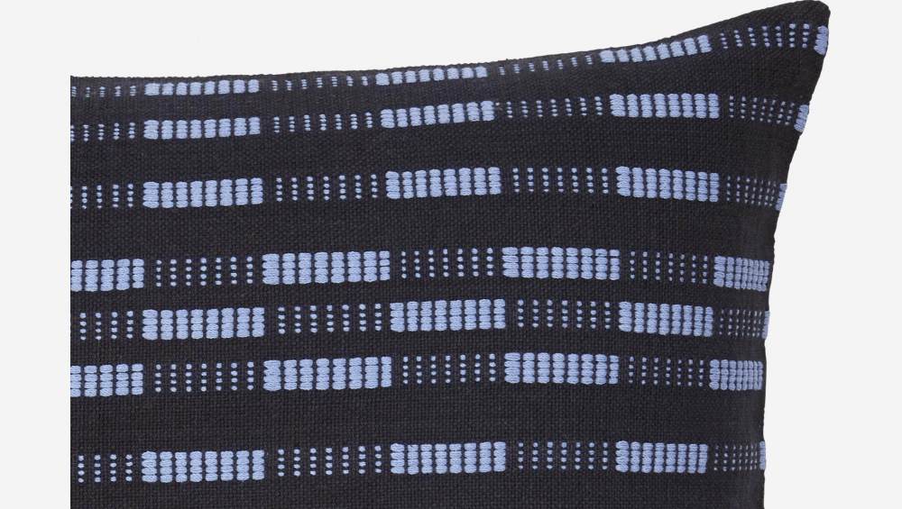 Kissen aus Baumwolle - 40 x 60 cm - Marineblau