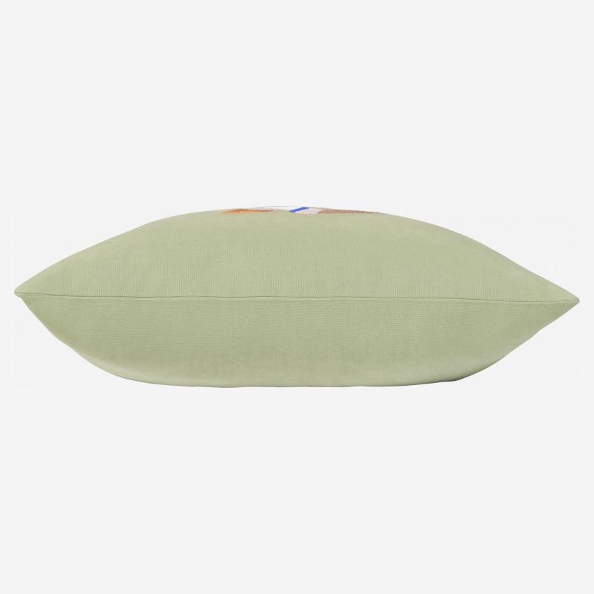 Cuscino in cotone - 45 x 45 cm - Khaki