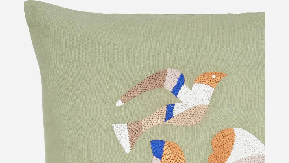 Kissen aus Baumwolle - 45 x 45 cm - Khaki