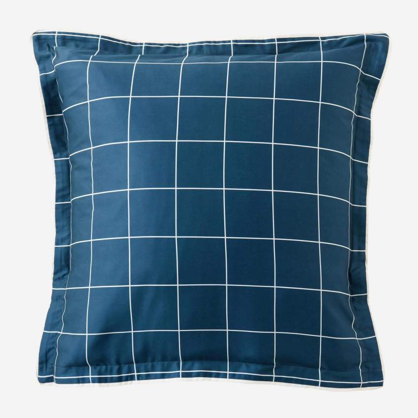 Juego de cama de algodón - 220 x 240 cm - Azul marino