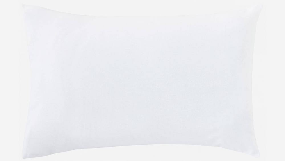 Kissenschoner aus Baumwolle - 50 x 80 cm - Weiß