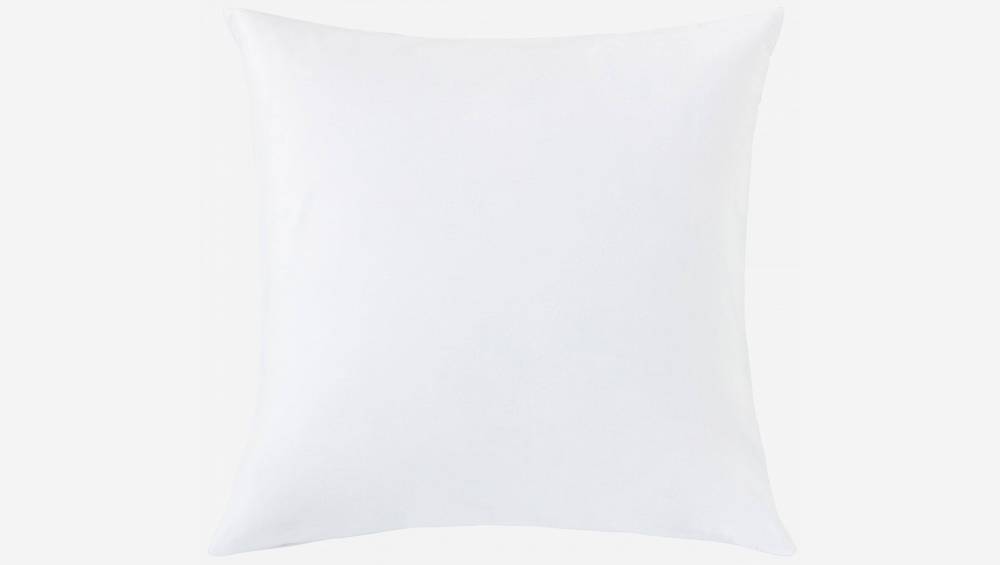 Protector de almohada de algodón - 65 x 65 cm - Blanco