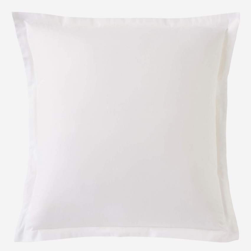 Kopfkissenbezug aus Baumwolle - 65 x 65 cm - Weiß