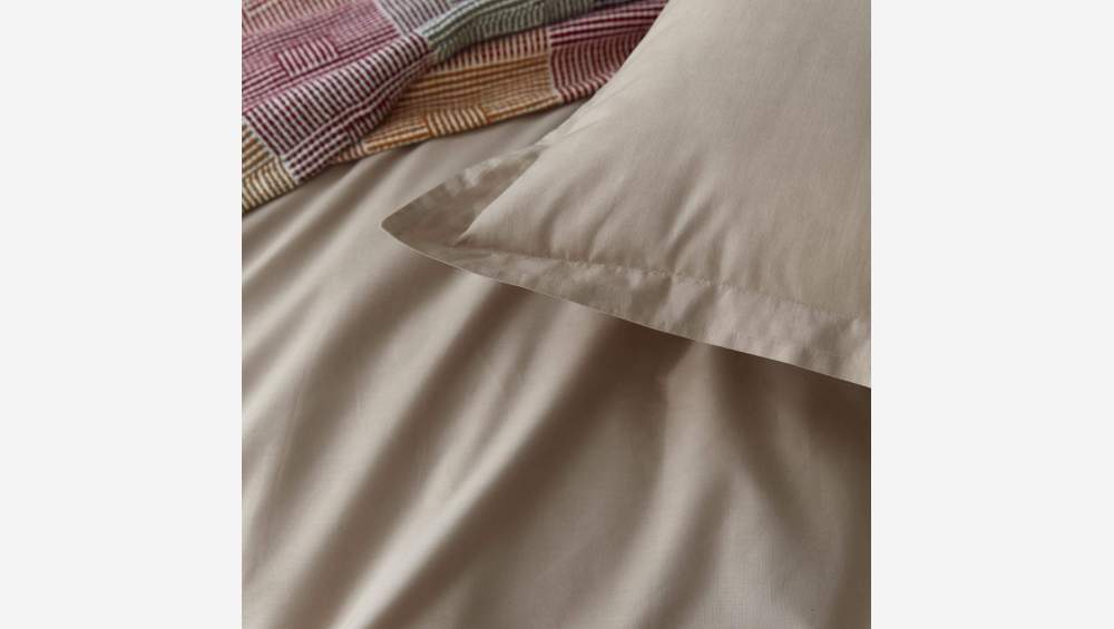 Bettbezug aus Baumwolle - 140 x 200 cm - Beige