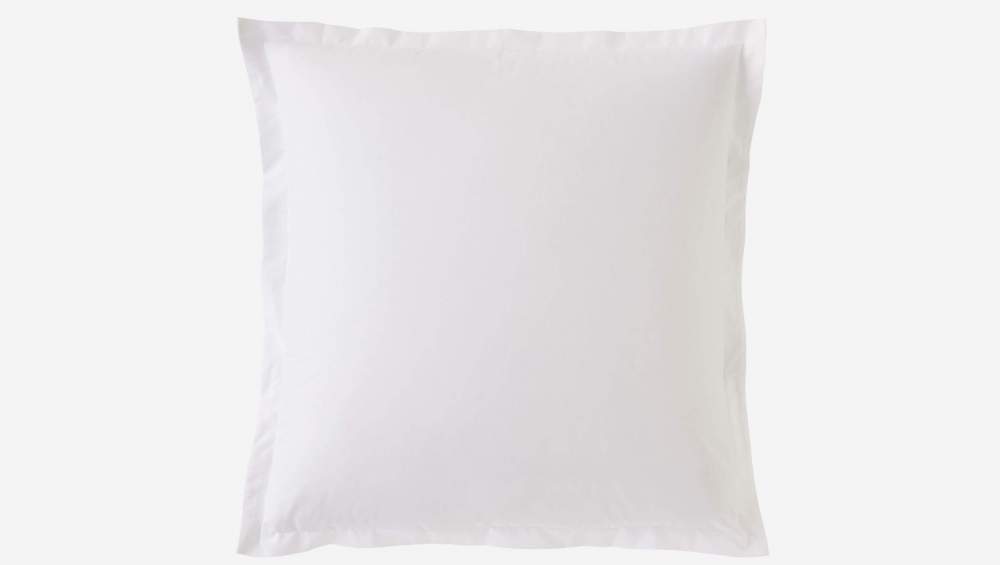 Percale - Funda de almohada de algodón - 50 x 80 cm - Blanca - Habitat
