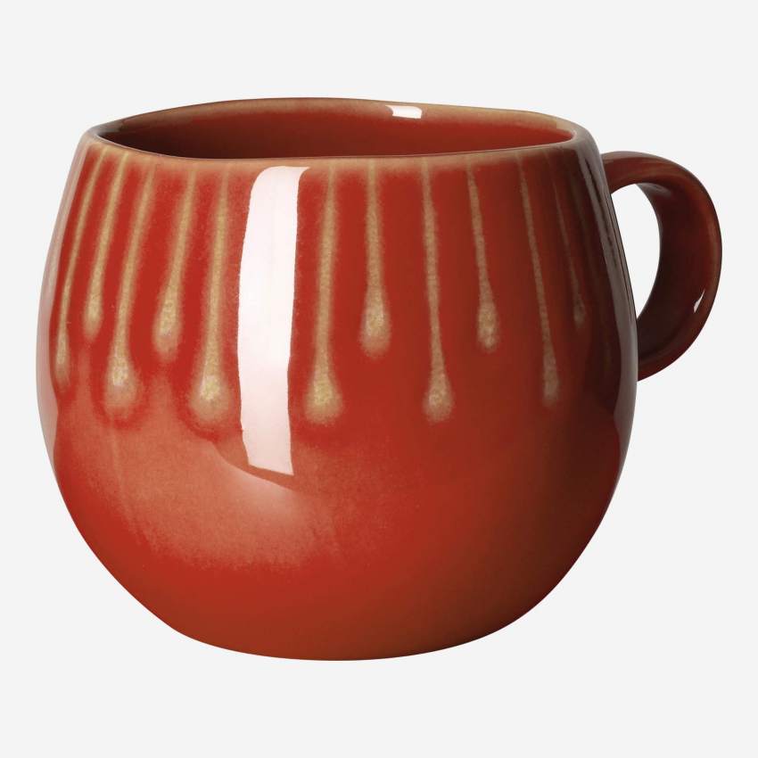 Tasse aus Sandstein - 500 ml - Rot
