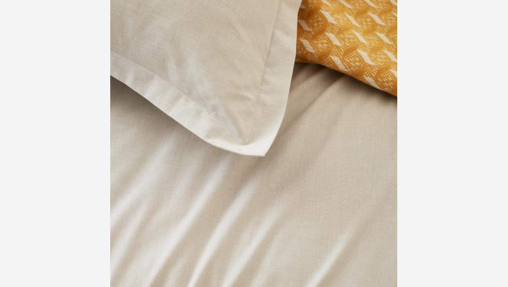 Bettbezug aus Baumwolle - 220 x 240 cm - Beige