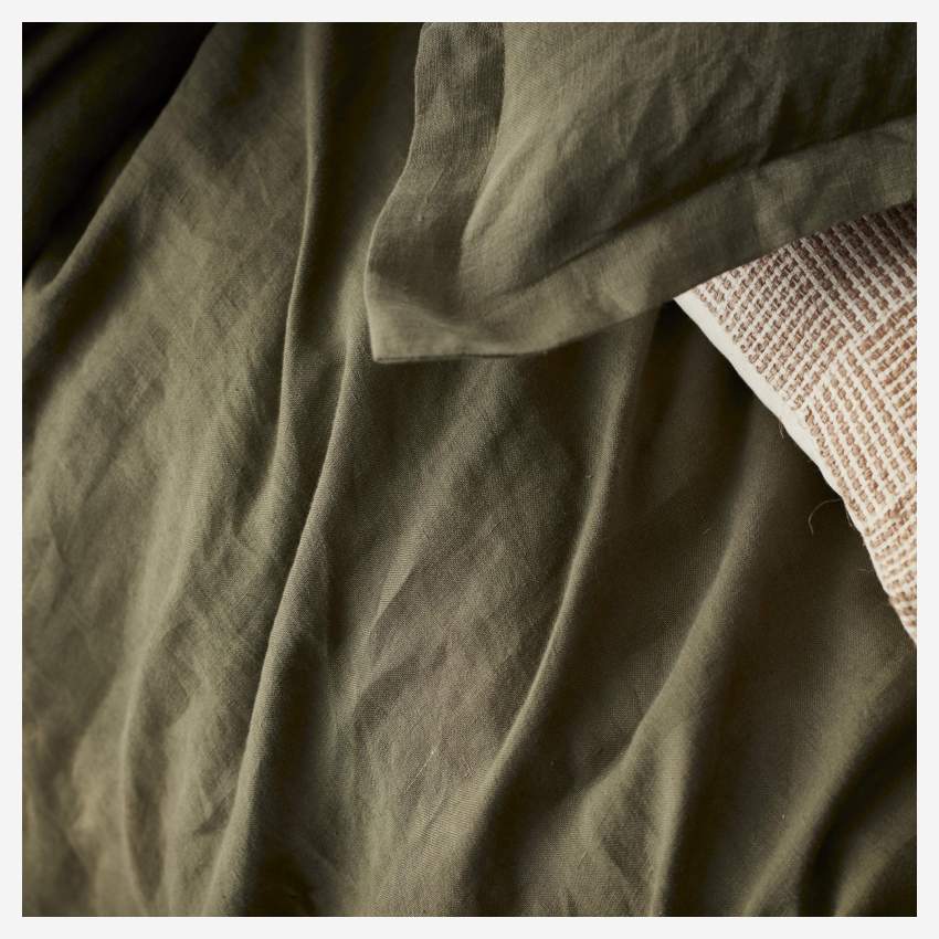 Bettbezug aus Leinen - 240 x 260 cm - Khaki