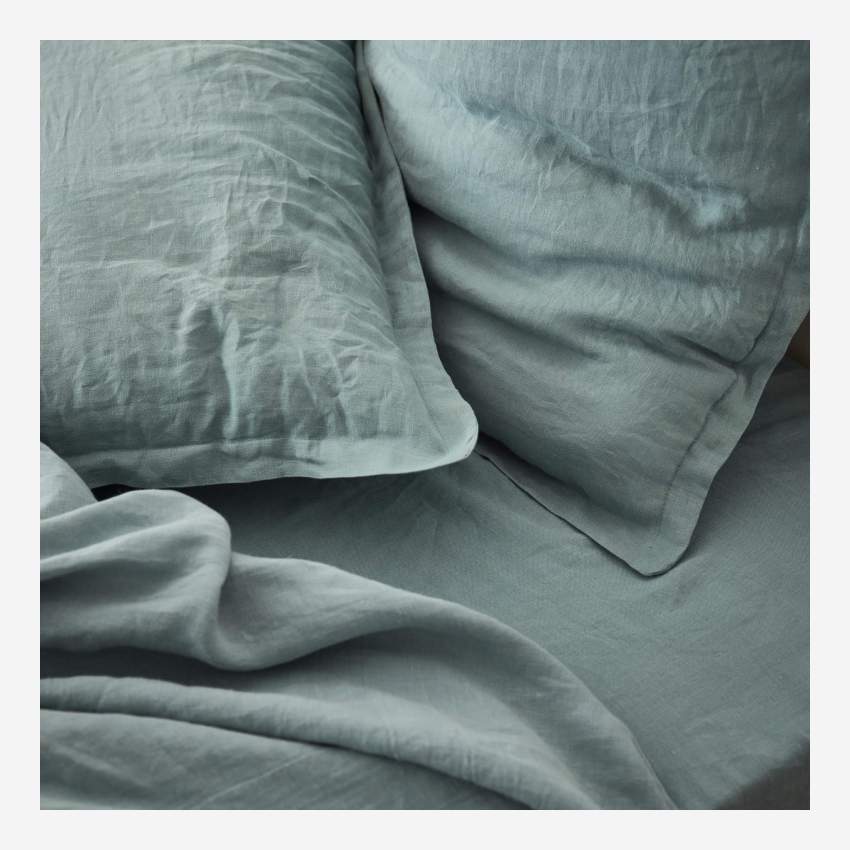 Bettbezug aus Leinen - 240 x 260 cm - Himmelblau