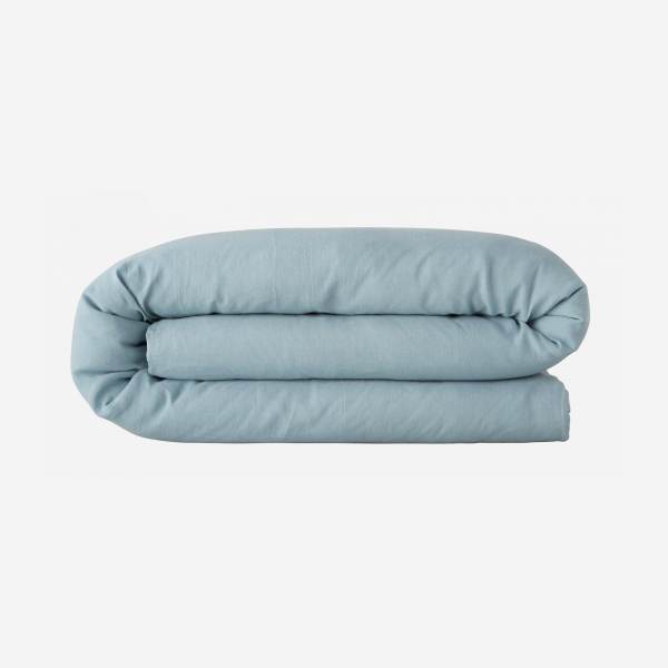 Bettbezug aus Leinen - 220 x 240 cm - Himmelblau