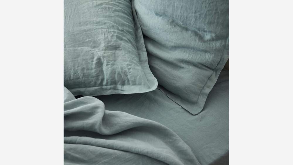 Bettbezug aus Leinen - 220 x 240 cm - Himmelblau