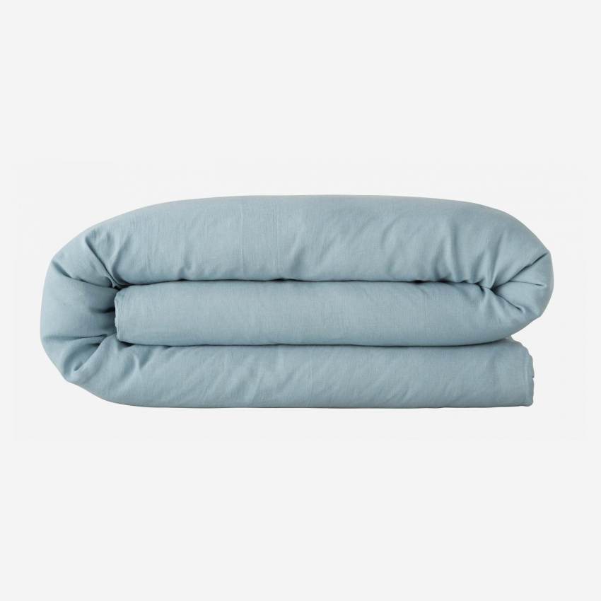 Bettbezug aus Leinen - 200 x 200 cm - Himmelblau