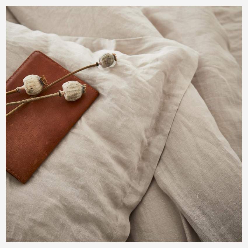 Federa per cuscino in lino - 65 x 65 cm - Beige