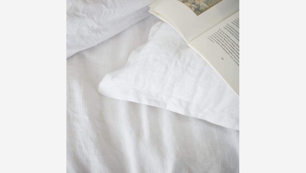 Bettbezug aus Leinen - 240 x 260 cm - Weiß