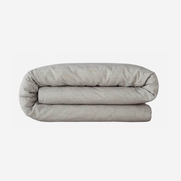 Bettbezug aus Baumwolle - 220 x 240 cm - Grau