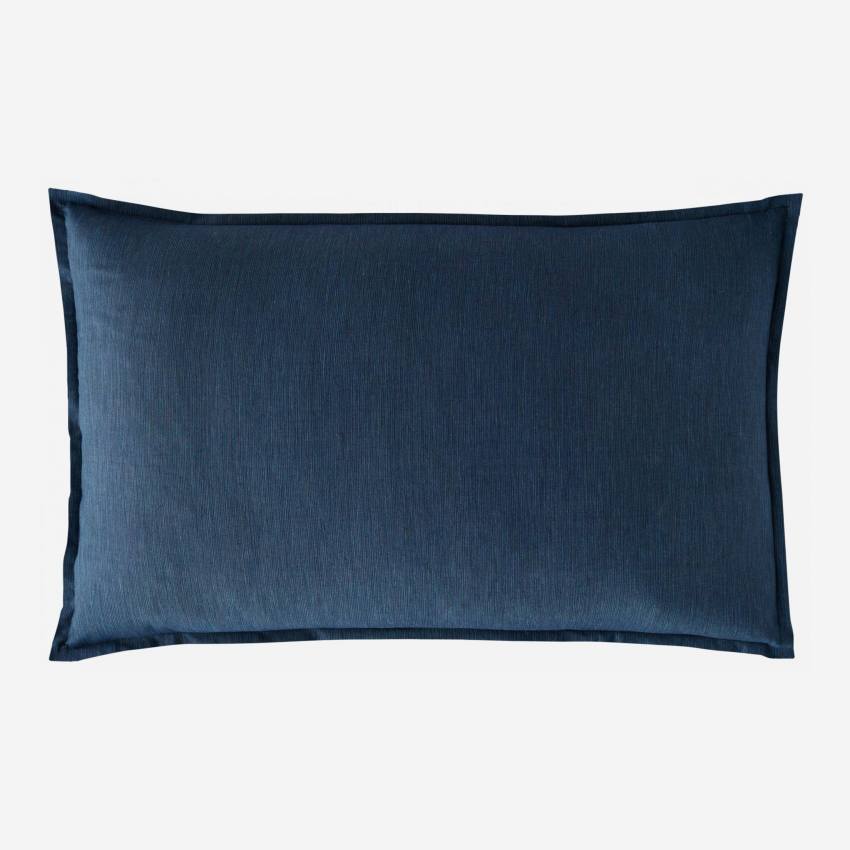 Kopfkissenbezug aus Baumwolle - 50 x 80 cm - Nachtblau