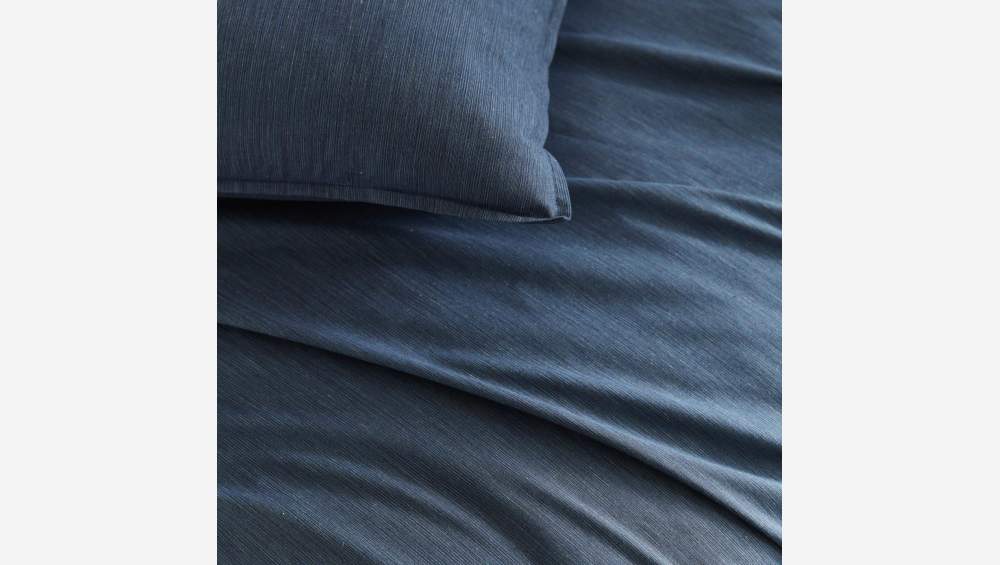 Funda de almohada de algodón - 50 x 80 cm - Azul oscuro