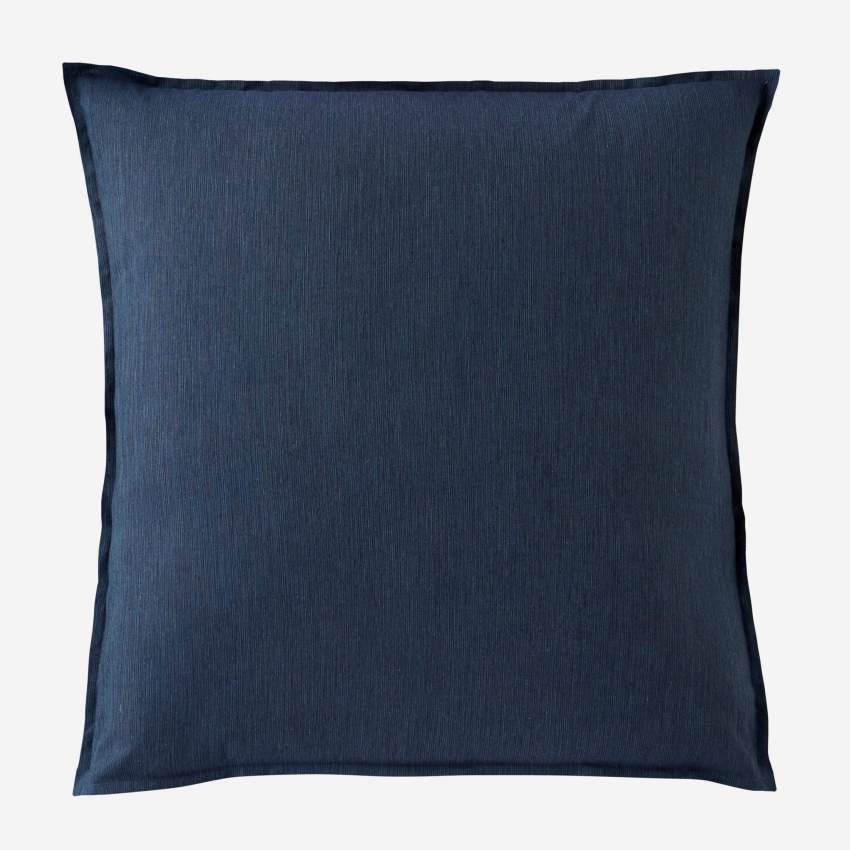 Kopfkissenbezug aus Baumwolle - 65 x 65 cm - Nachtblau