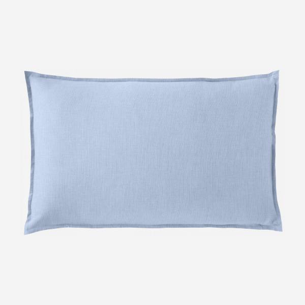 Funda de almohada de algodón - 50 x 80cm - Azul claro