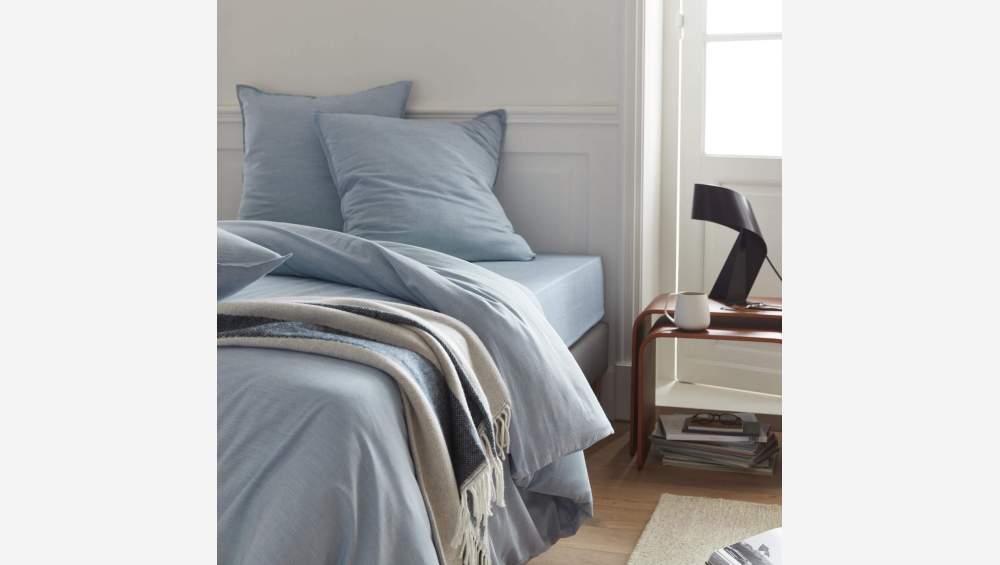 Bettbezug aus Baumwolle - 240 x 260 cm - Himmelblau
