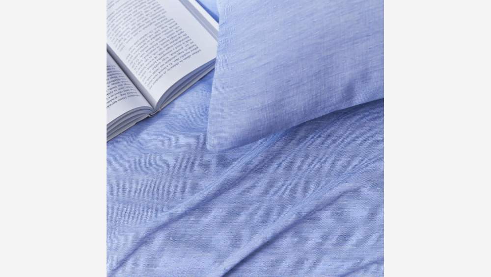 Parure de lit en gaze de coton - 240 x 260 cm - Bleu