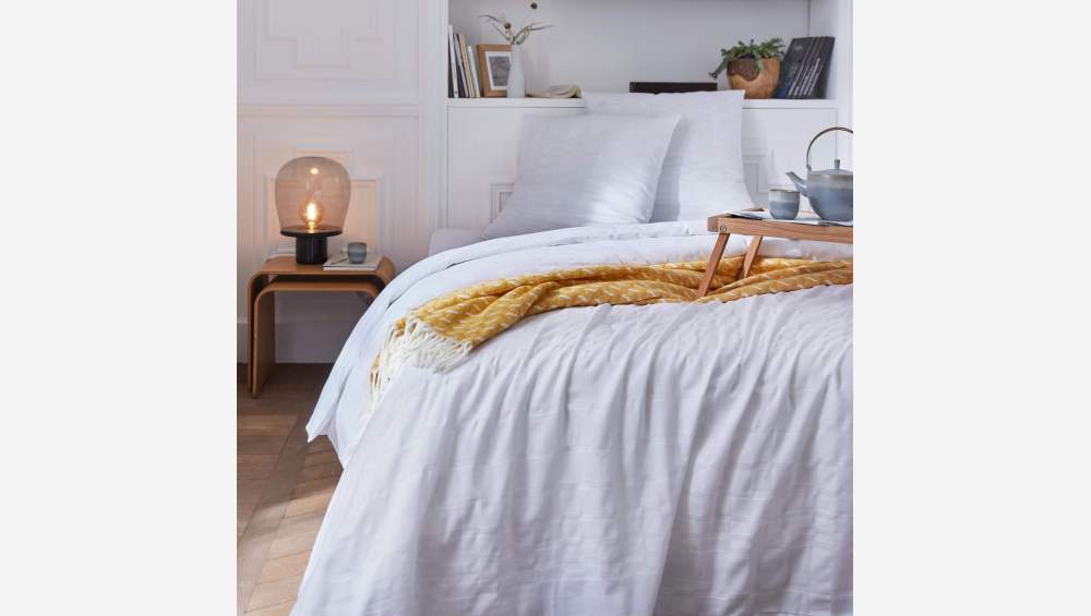 Conjunto de cama em gaze de algodão - 240 x 260 cm + 2 fronhas 65 x 65 cm - Branco