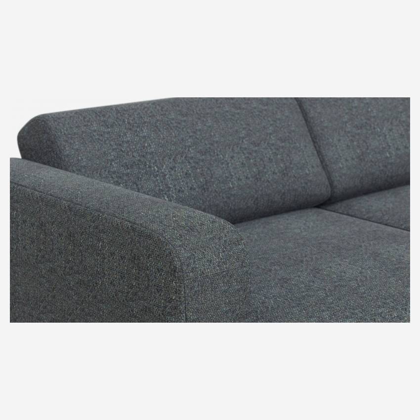 Canapé 3 places en tissu - Bleu gris