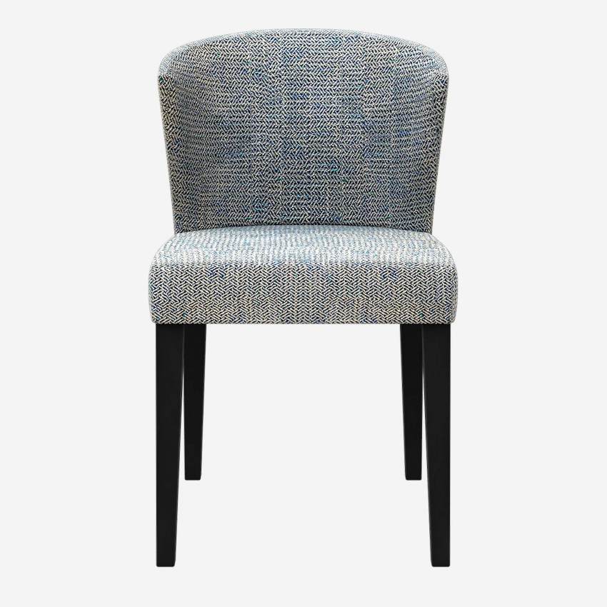 Cadeira em tecido - Cinza azulado