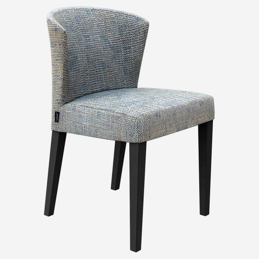 Cadeira em tecido - Cinza azulado