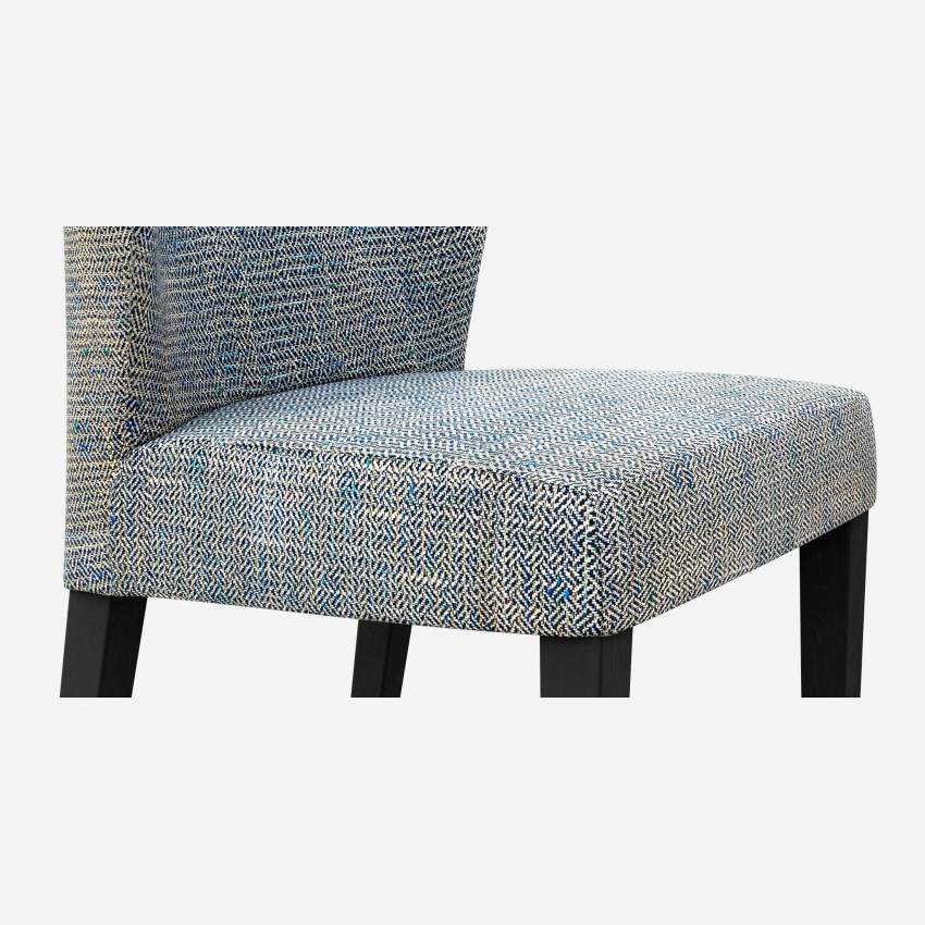 Stoffen stoel - Blauw grijs