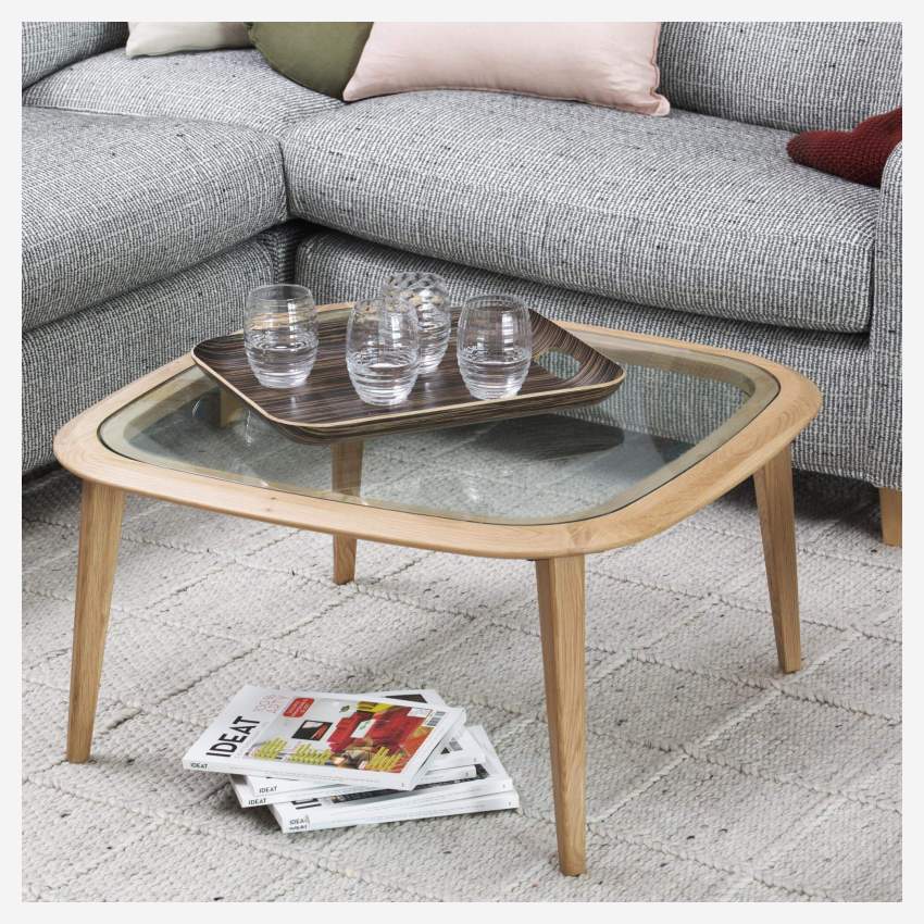 Tavolino - Rovere e vetro - Design by Habitat Design Studio