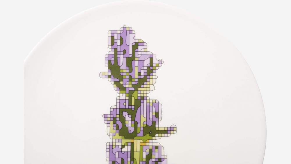Assiette plate en faïence - 27,5 cm - Design by Christian Ghion