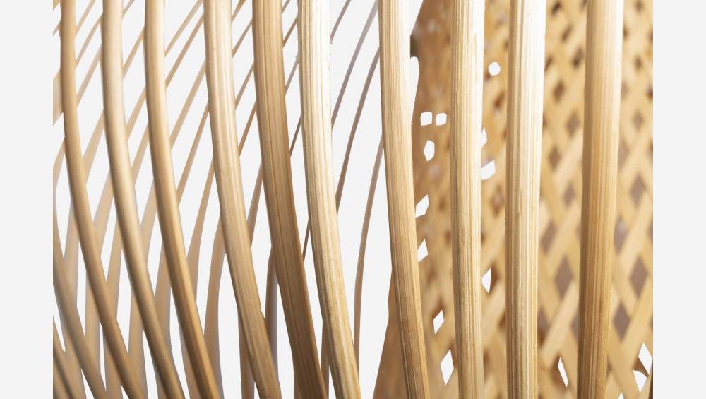 Leuchtenschirm aus Bambus - 46 cm - Naturfarben