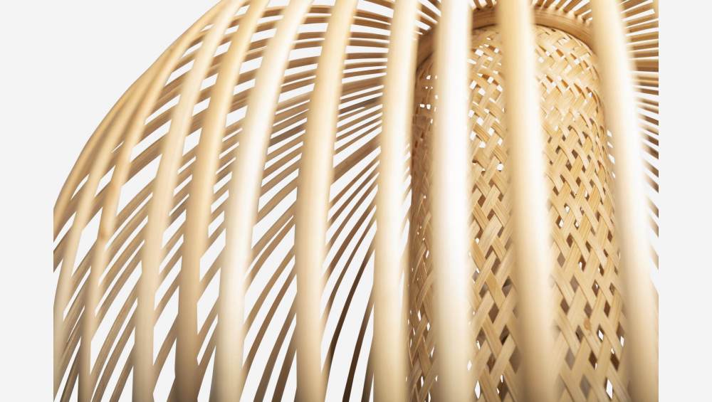 Abajur em bambu - 46 cm - Natural