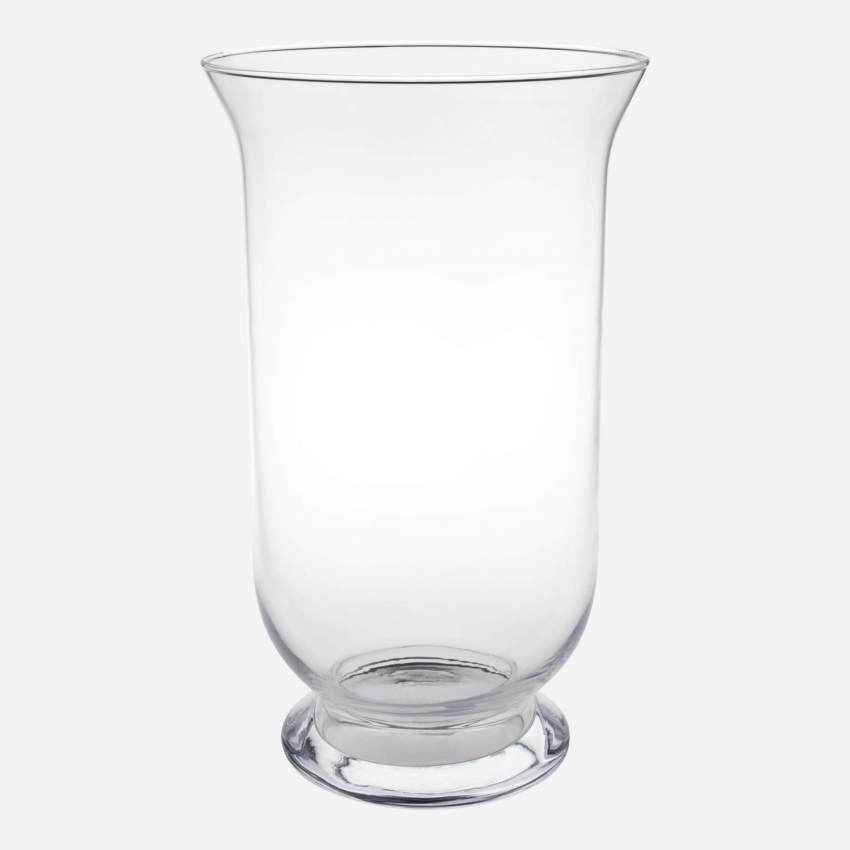 Jarrón de vidrio soplado - 30 cm - Transparente